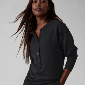 Athleta Balance Henley Sweatshirt